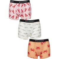 3 Pack SOCKSHOP Patterned Trunks Lobster Shark Crab L