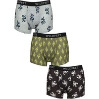 3 Pack SOCKSHOP Patterned Trunks Snake Cactus Scorpion M