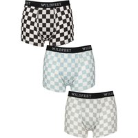 3 Pack SOCKSHOP Patterned Trunks Checkers L