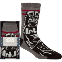 1 Pair SOCKSHOP Star Wars Darth Vader Gift Boxed Slipper Socks 6 11