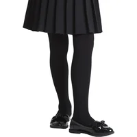 1 Pair Black 0.52 Tog Thermal Tights Girls 9-10 Years - Heat Holders