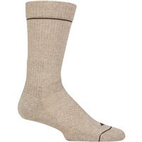 1 Pair HJ Hall Technical Rambler Light Comfort Mid Calf Socks Oatmeal 7