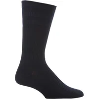1 Pair Navy Original Cotton Softop Socks Men's 13-15 Mens - HJ Hall