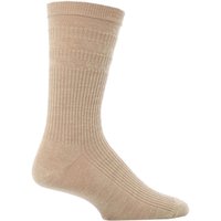 1 Pair Oatmeal Original Wool Softop Socks 11 13