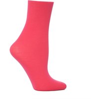 1 Pair Hot Pink Monique 60 Denier Cotton Sock One