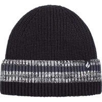 Mens 1 Pack SOCKSHOP Heat Holders Arran Turnover Stripe Hat Denim One Size