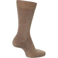 1 Pair Nutmeg Melange Sensitive Berlin Virgin Wool Left Right Socks Comfort Cuff 11.5 14
