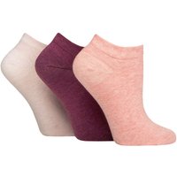 3 Pair FootNurse Gentle Grip Diabetic Cotton Trainer Socks Raspberry Sherbert 4 8