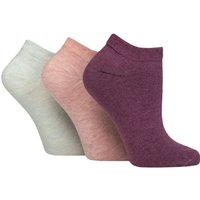 3 Pair FootNurse Gentle Grip Diabetic Cotton Trainer Socks Sherbert Mint Raspberry 4 8