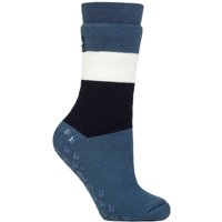 1 Pair SOCKSHOP Heat Holders FootNurse Raynauds 3.1 TOG Striped Thermal Slipper Socks Block Stripe Denim 4 8