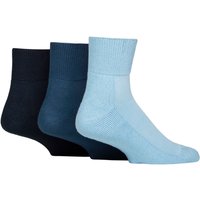 3 Pair IOMI FootNurse Cushioned Foot Bamboo Diabetic Ankle Socks 9 11