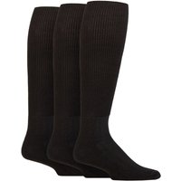 3 Pair FootNurse Cushion Foot Bamboo Diabetic Knee High Socks 6 8.5