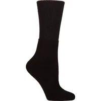 Women's 1 Pair SOCKSHOP IOMI FootNurse Inside Out Upside Down Diabetic Bamboo Socks Black 4-8