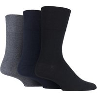 3 Pair Navy Grey Footnurse Gentle Grip Diabetic Socks 6 11