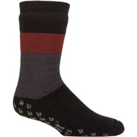 1 Pair SOCKSHOP Heat Holders FootNurse Raynauds 3.1 TOG Striped Thermal Slipper Socks Block Stripe 6 11