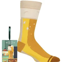 1 Pair Wildfeet Novelty Patterned Bamboo Socks Gift Box Beer 7 11