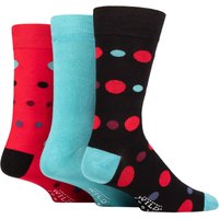 3 Pair SOCKSHOP Wildfeet Patterned Spots Stripes Bamboo Socks Multi Spots 7 11