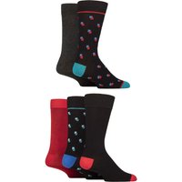 5 Pair SOCKSHOP Bamboo Patterned Socks Square Spotty 7 11