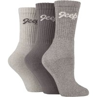 3 Pair Cushioned Foot Cotton Boot Socks Slate 4 8