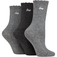 3 Pair Bamboo Scalloped Top Socks Charcoal 4 8