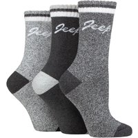 3 Pair Performance Full Cushion Boot Socks Slate Cream 4 8