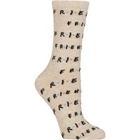 1 Pair SOCKSHOP Friends Logo Cotton Socks 4 7