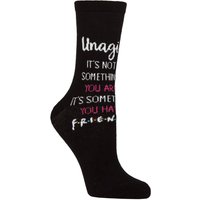 1 Pair SOCKSHOP Friends Unagi Cotton Socks 4 7