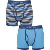 2 Pack Spirit Cotton Knitted Keyhole Trunks Denim