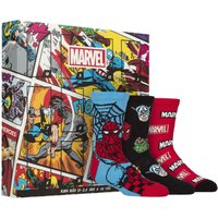 12 Pair Marvel 12 Days Christmas Advent Calendar Socks 11 2.5