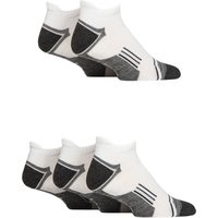 Mens 5 Pair Jeep Technical Trainer Sport Socks White 6-11