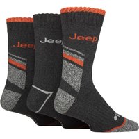 3 Pair Workwear Boot Socks Charcoal 6 11