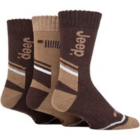 3 Pair Performance Poly Cotton Boot Socks Earth Tan 6 11