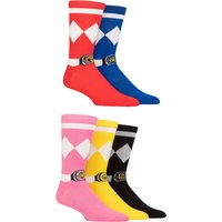5 Pair SOCKSHOP Power Rangers Cotton Socks 6 11