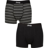 2 Pack Cotton Fitted Trunks Charcoal S