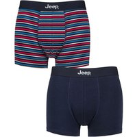 2 Pack Cotton Fitted Trunks Navy Blue