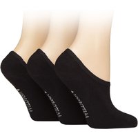 3 Pair SOCKSHOP Plain Bamboo Half Cushioned Shoe Liner Socks 4 8
