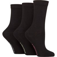 3 Pair Plain Bamboo Socks Contrast 4 8