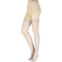 1 Pair Licorice Floral Net Hold Ups Oil Large Extra Large
