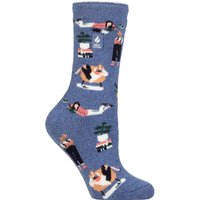 1 Pair SOCKSHOP 1.6 TOG Lite Hobby Socks Book Worm Denim 4 8