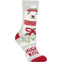 1 Pair SOCKSHOP Lite Christmas Socks Hugs & Kisses 4 8