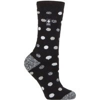 1 Pair SOCKSHOP 1.6 TOG Lite Patterned Striped Socks Malaga Dots White 4 8