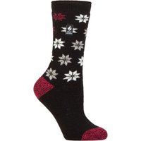 1 Pair SOCKSHOP 1.6 TOG Lite Patterned Striped Socks St Moritz Snowflake Fairisle 4 8