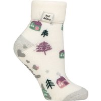 1 Pair SOCKSHOP Turn Over Cuff Lite Lounge Socks Cosy Cabin 4 8