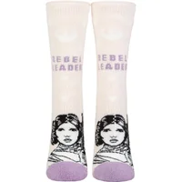 Women's 1 Pair SOCKSHOP Heat Holders Disney Star Wars 1.6 TOG Lite Princess Leia Thermal Socks Light Pink 4-8