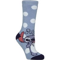 1 Pair SOCKSHOP 1.6 TOG Lite Disney Stitch Thermal Socks 4 8