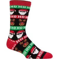 Mens 1 Pair SOCKSHOP Heat Holders 1.6 TOG Lite Christmas Socks Ho Ho Ho 6-11