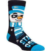 Mens 1 Pair SOCKSHOP Heat Holders 1.6 TOG Lite Christmas Socks Superstar Snowman 6-11