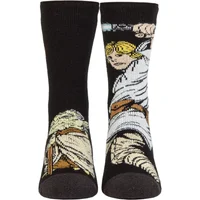 Mens 1 Pair SOCKSHOP Heat Holders Disney Star Wars 1.6 TOG Lite Luke & Yoda Thermal Socks Black 6-11