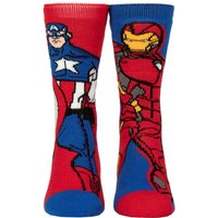 1 Pair SOCKSHOP Marvel 1.6 TOG Lite Iron Man Captain America Thermal Socks Red 6 11