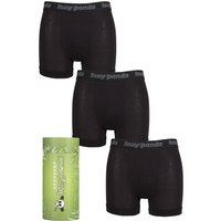 3 Pack SOCKSHOP Bamboo Hipster Trunks Medium